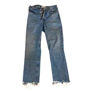 Agolde Riley Blue Distressed Women's Jeans size 25